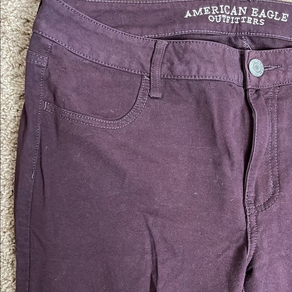 American Eagle Outfitters Deep Purple Pants - Picture 2 of 6